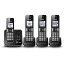 Cordless Phone with 4 Handsets, Panasonic KXTGD394B IMAGE 1