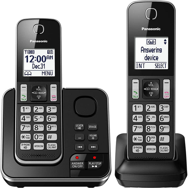 Cordless Phone with 2 Handsets, Panasonic KXTGD392B IMAGE 1