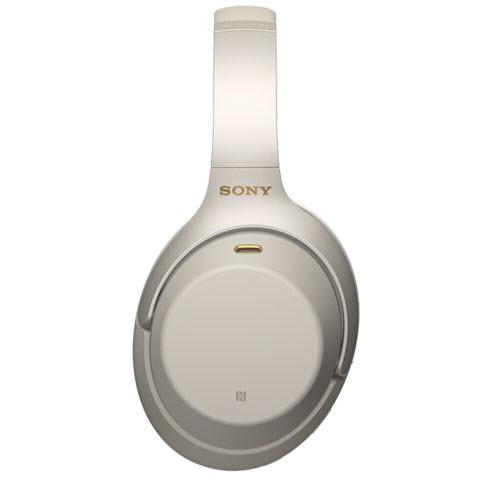 Wireless Bluetooth Noise Canceling Headphones, Sony WH1000XM3 - Silver IMAGE 3