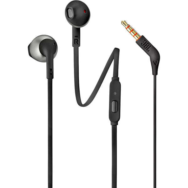 Earbud Headphones. JBL Tune 205 - Black IMAGE 1