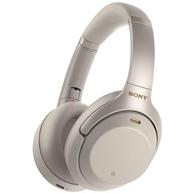 Wireless Bluetooth Noise Canceling Headphones, Sony WH1000XM3 - Silver IMAGE 1