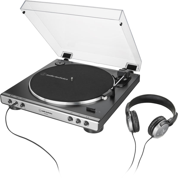 Stereo Turntable And Headphone . Audio-Technica ATLP60XHP - Die-Cast Aluminum IMAGE 1