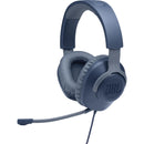 Professional gaming wired PC over-ear headset, JBL Quantum 100 - Blue IMAGE 1