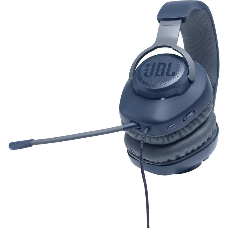 Professional gaming wired PC over-ear headset, JBL Quantum 100 - Blue IMAGE 5