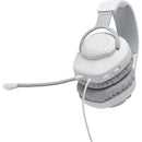 Professional gaming USB wired PC over-ear headset, JBL Quantum 100 - White IMAGE 5