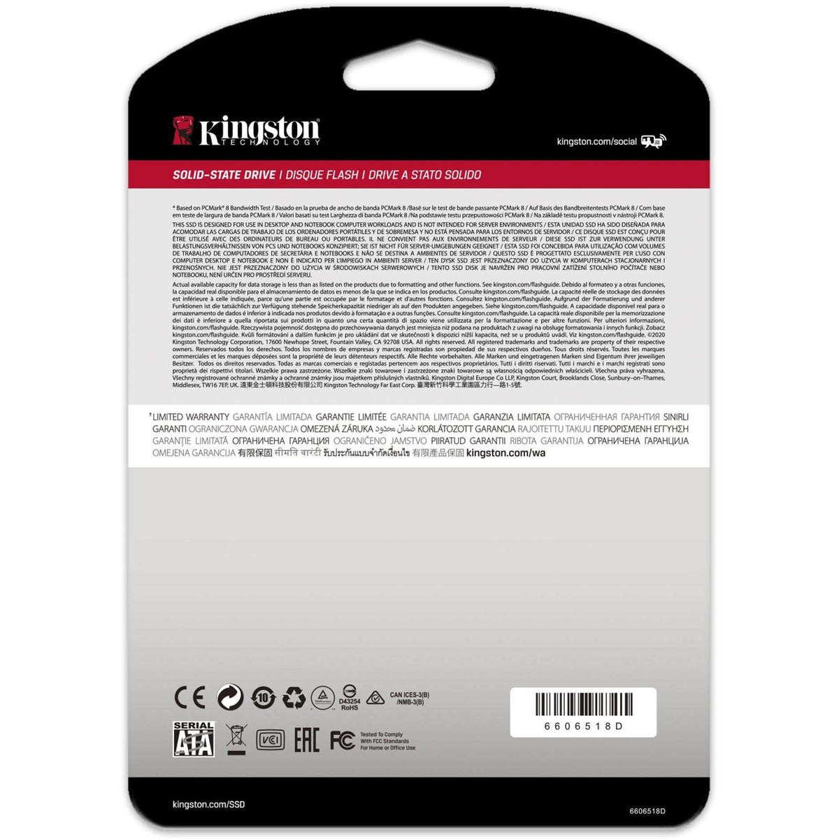 External Hard Drives SSD 480GB, Kingston SA400S37/480G