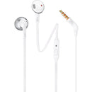 Earbud Headphones. JBL Tune 205 - Chrome IMAGE 1