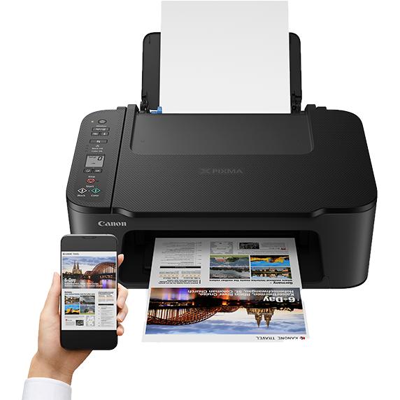 Colour Inkjet Multifunction Printer, CANON TS3420 - Black IMAGE 2