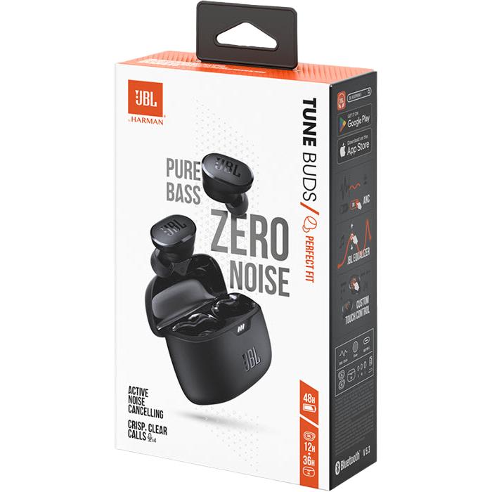 In-Ear Earbuds noise cancelling headphones. JBL TBUDS - Black IMAGE 10