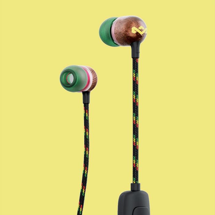 100% Wireless Headphones Smile Jamaica, Marley EM-JE113-RA - Green IMAGE 4