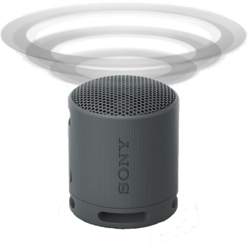 Waterproof Bluetooth Compact Speaker, Sony SRSXB100 - Black IMAGE 7