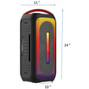 2 X 69W9,5 hrs PB Battery Bluetooth Wireless Speaker Mic Inclued. RAGE BTS3651 IMAGE 3