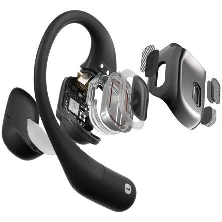 Conduction Open-Ear Bluetooth Sport Headphones OpenFit, Snokz T910 - Black IMAGE 4