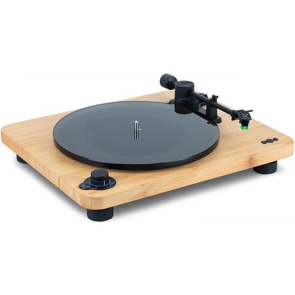 Wireless Bluetooth Turntable, House of Marley Stir it UP LUX EM-JT010-SB IMAGE 1