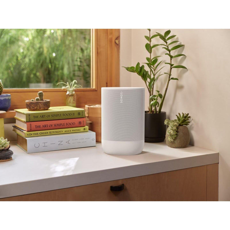 WiFi Wireless Bluetooth Smart Waterproof Speaker, Sonos Move2 - White IMAGE 5