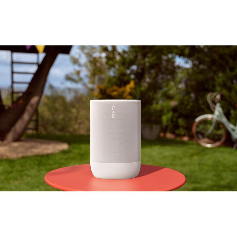WiFi Wireless Bluetooth Smart Waterproof Speaker, Sonos Move2 - White IMAGE 8