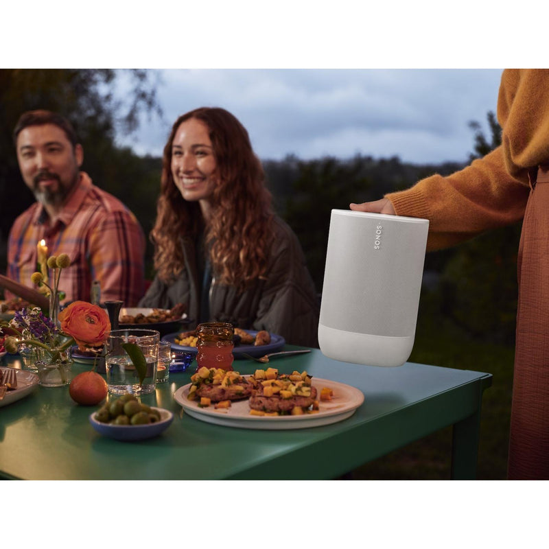 WiFi Wireless Bluetooth Smart Waterproof Speaker, Sonos Move2 - White IMAGE 9