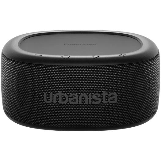 Self-Charging Wireless Splashproof Bluetooth Portable Speaker, URBANISTA MALIBU - Black IMAGE 1