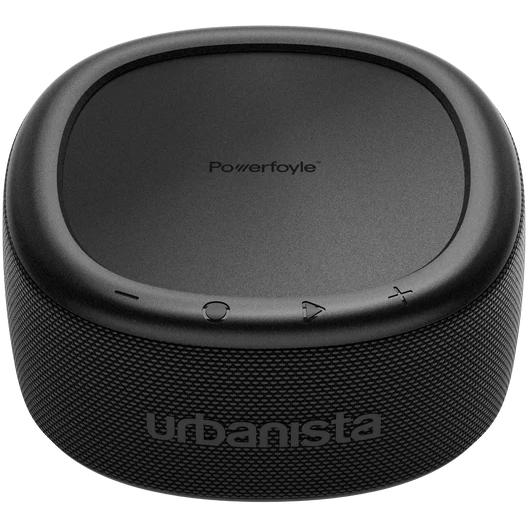 Self-Charging Wireless Splashproof Bluetooth Portable Speaker, URBANISTA MALIBU - Black IMAGE 4