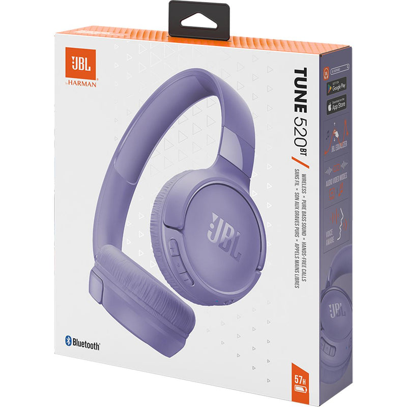 Wireless Over-ear headphones. JBL Tune 520BT - Purple IMAGE 11