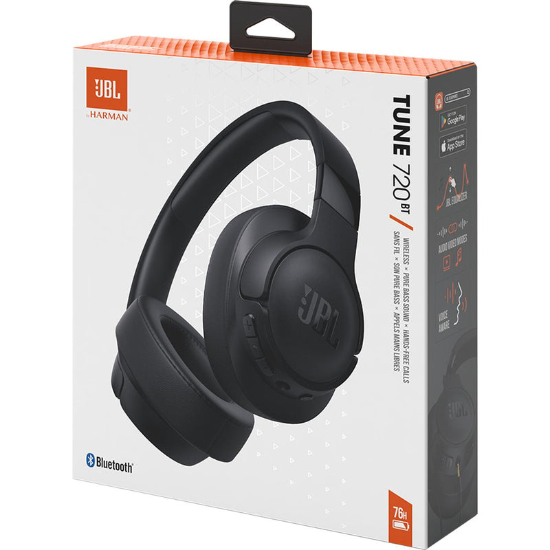 Wireless Over-ear headphones. JBL Tune 720BT - Black IMAGE 11