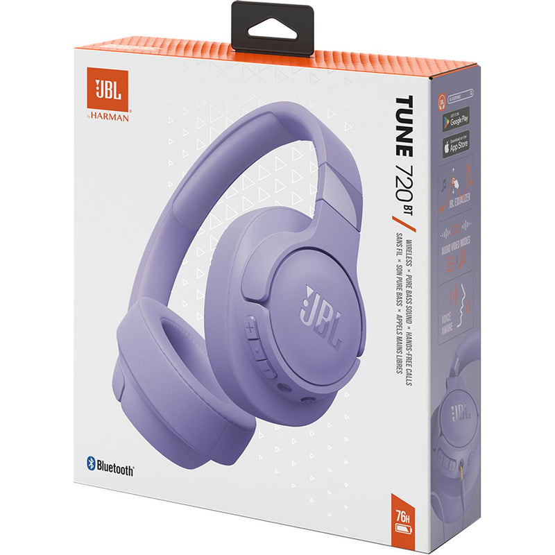 Wireless Over-ear headphones. JBL Tune 720BT - Purple IMAGE 11