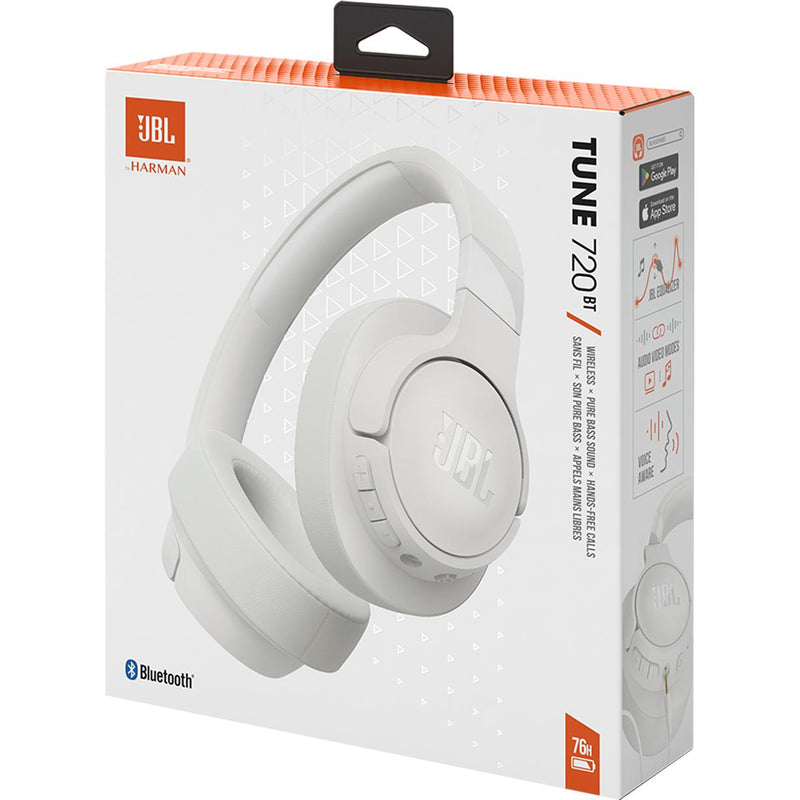 Wireless Over-ear headphones. JBL Tune 720BT - White IMAGE 11
