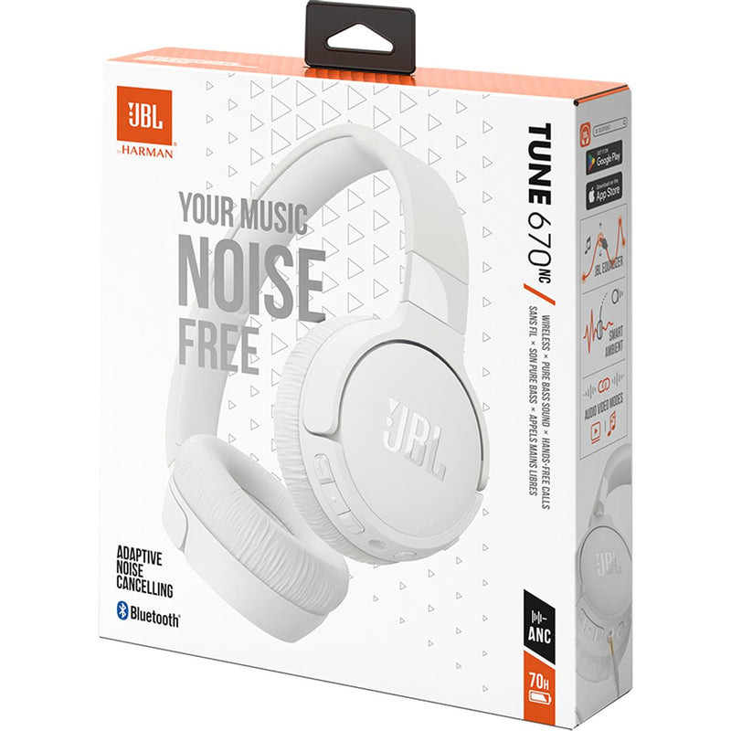 Wireless Over-ear Noise Cancelling headphones. JBL Tune 670NC - White IMAGE 12