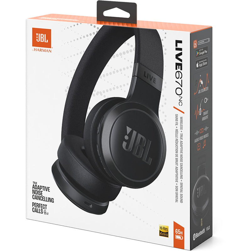 Wireless Over-ear headphones. JBL Live 670NC - Black IMAGE 10