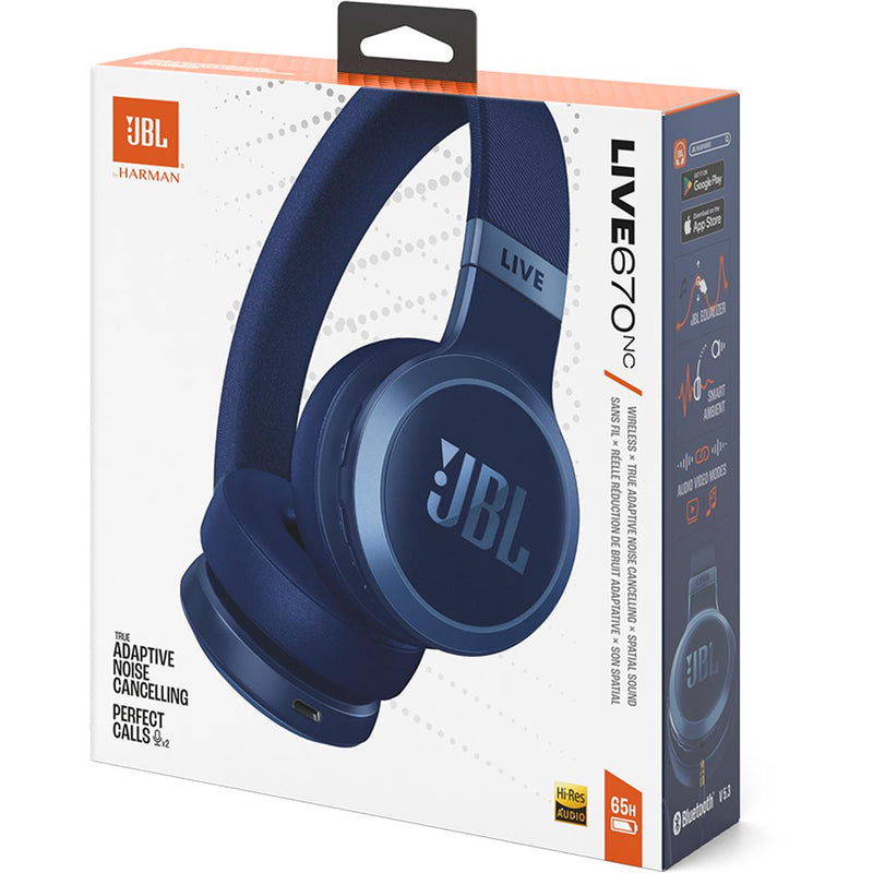 Wireless Over-ear headphones. JBL Live 670NC - Blue IMAGE 10