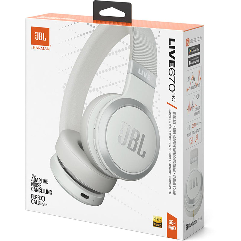 Wireless Over-ear headphones. JBL Live 670NC - Wht IMAGE 10