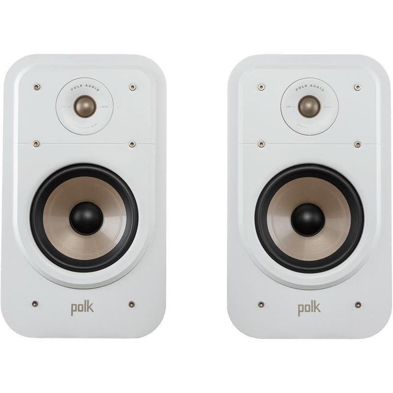 Signature Elite 150W Bookshelf Speaker, Polk ES20 White- PAIR IMAGE 1