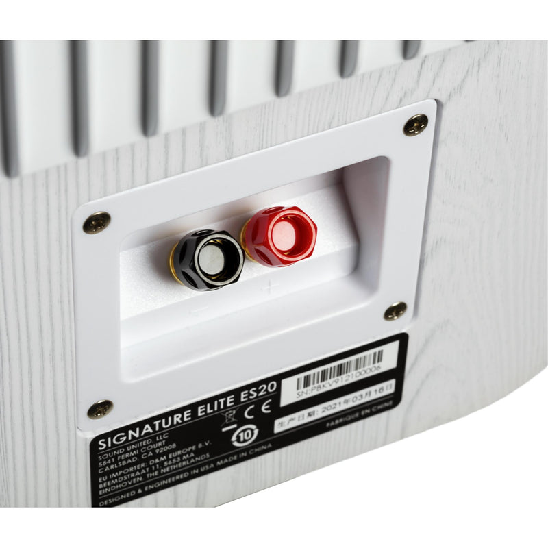 Signature Elite 150W Bookshelf Speaker, Polk ES20 White- PAIR