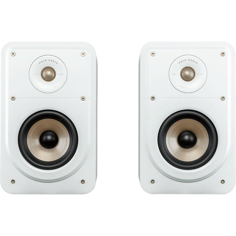 Signature Elite 100W Bookshelf Speaker, Polk ES15 White- PAIR IMAGE 1