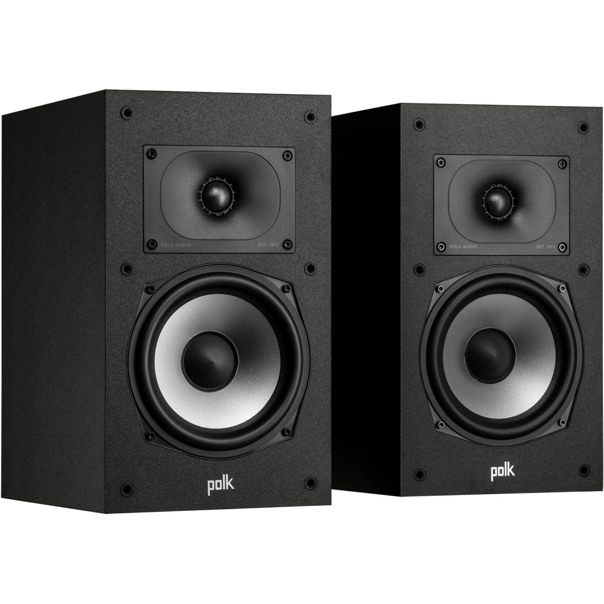 100W Bookshelf Speaker, Polk MXT20 Black- PAIR