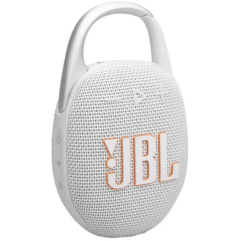 Wireless Bluetooth Portable Speaker. JBL Clip 5 - White IMAGE 1