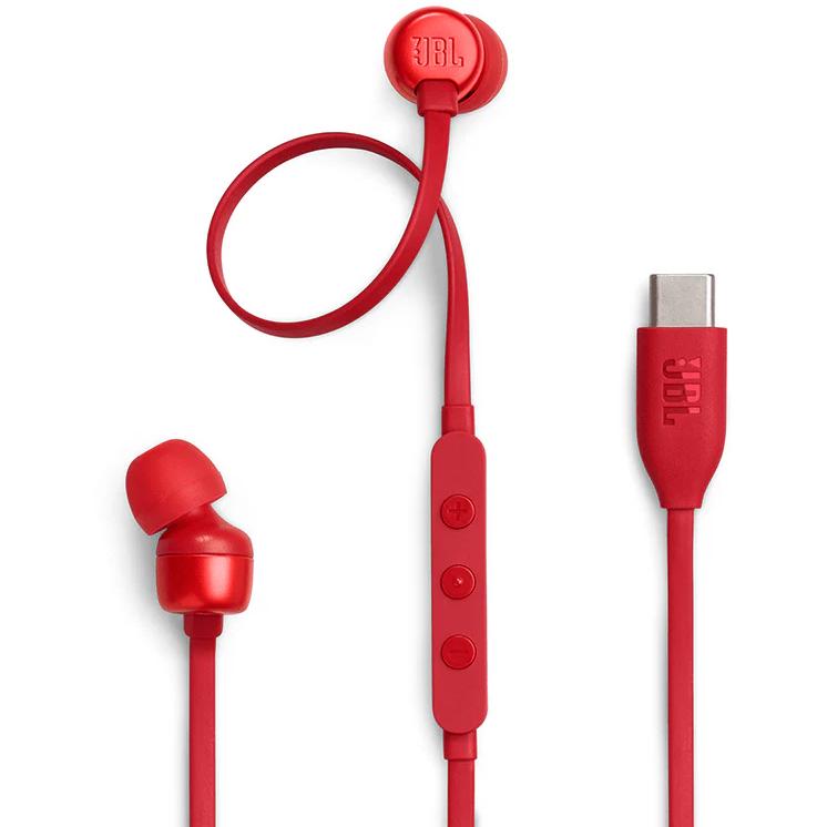 Earbuds, JBL T310C - Red IMAGE 1