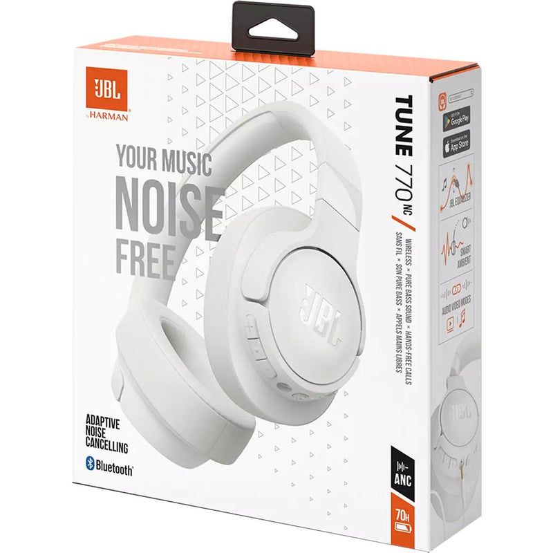 Wireless Noise Cancelling Over-ear headphones. JBL Tune 770NC - White IMAGE 11
