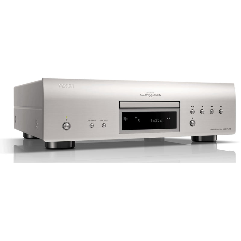 CD Player with AL32 Processing, Denon DCD1700NESP - Silver IMAGE 1