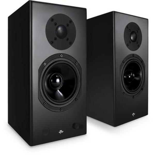 120W Bookshelf Speaker, KINPLAY - Black - Pair IMAGE 1