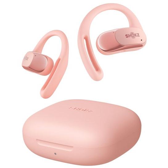 Conduction Open-Ear Bluetooth Headphones OpenFit Air, Shokz T511 - Pink IMAGE 1