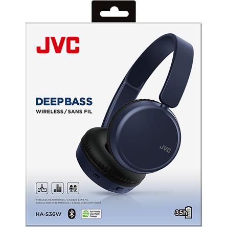 Wireless Headphones, JVC HA-S36W-A  - Blue IMAGE 2