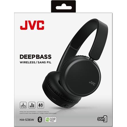 Wireless Headphones, JVC HA-S36W-B - Black IMAGE 2