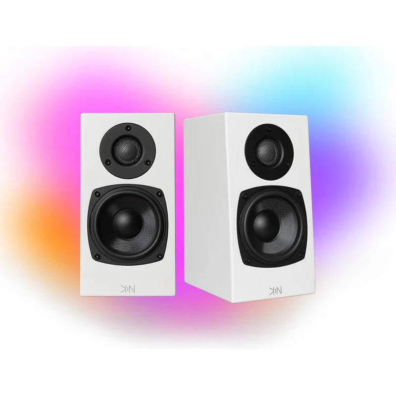 100W Bookshelf Speaker, KINONE - White - Pair IMAGE 2