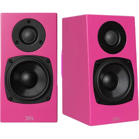 100W Bookshelf Speaker, KINONE - Pink - Pair IMAGE 1