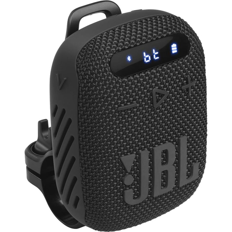 Dock HandleBar FM Wireless Bluetooth Waterproof Speaker, JBL WIND3 - Black IMAGE 2