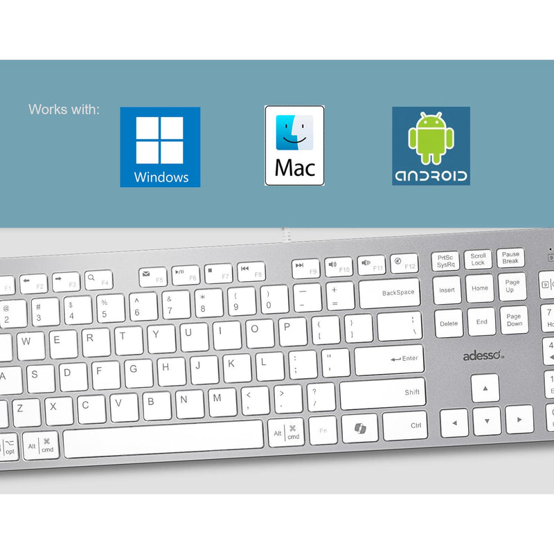 USB-C keyboard and Co-Pilot, Adesso AKB-730UW-FR IMAGE 5