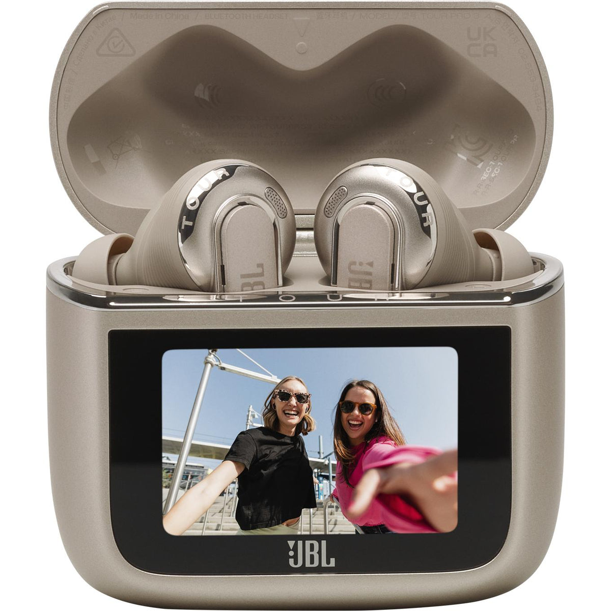Wireless over-ear noise cancelling headphones. JBL TOURPRO3 - Latte