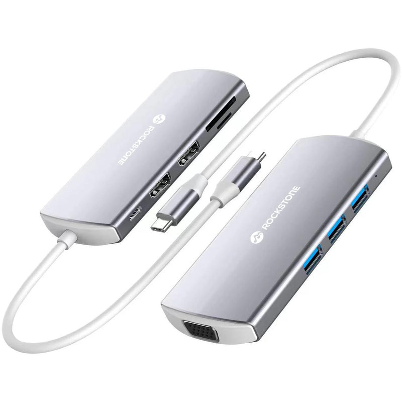 Rockstone USB-C 9-in-1 Dual HDMI Hub IMAGE 2