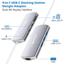 Rockstone USB-C 9-in-1 Dual HDMI Hub IMAGE 6